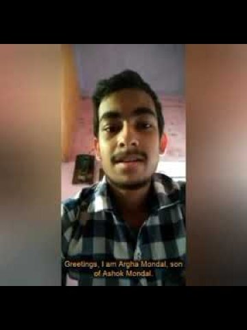 Testimonial of Argha Mondal